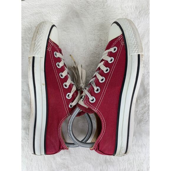 Converse Chuck Taylor All Star OX Maroon Canvas Sneakers Women's Size 7 - Picture 5 of 8